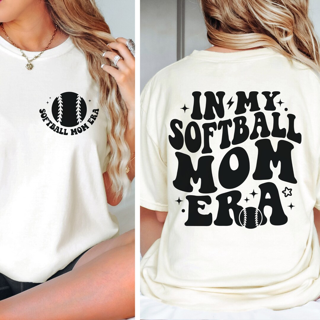 In My Softball Mom Era T-shirt Softball Mom Tee Comfort - Etsy