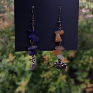 Sun and Moon Hippie Earrings