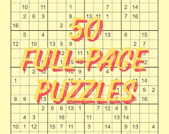 Riesendruck 16x16 Sudoku für Erwachsene - 50 ganzseitige Hard Level Puzzles und Lösungen | Großer Druck Seniorenfreundlich | Band 1