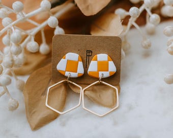 Pendiente colgante de tablero de ajedrez TN Vols