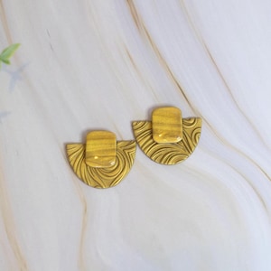 Statement Stud Handmade Polymer Clay Earrings