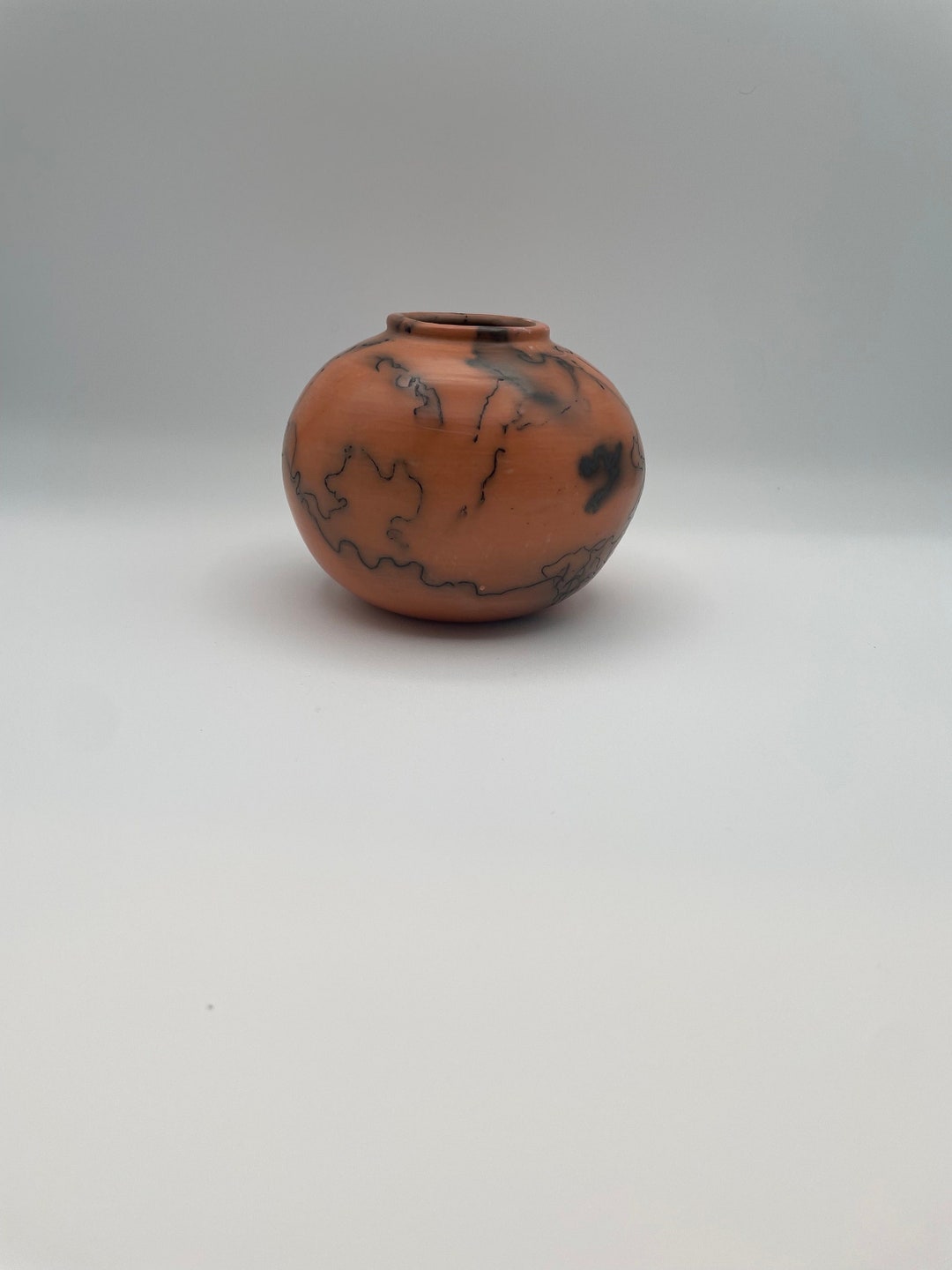 Red Horsehair Raku Pottery - Etsy