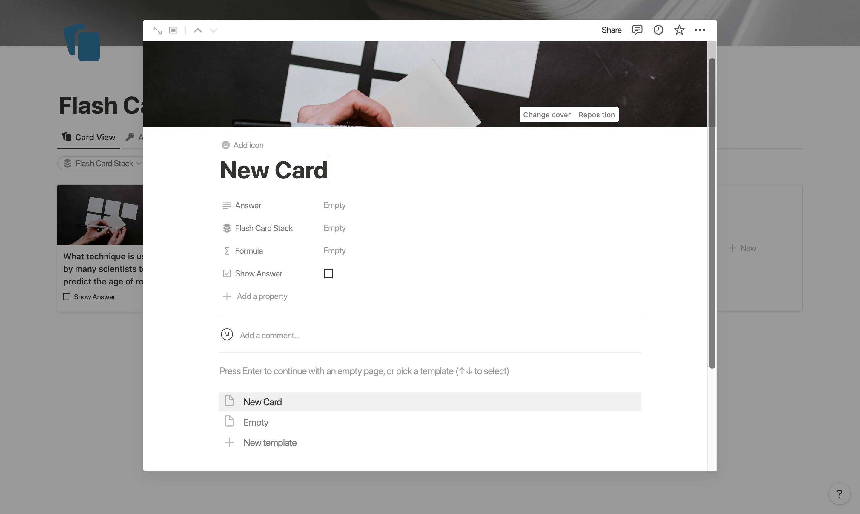 Notion Flash Card Template Digital Flash Card Notion Study Template Study Helps Notion Academic