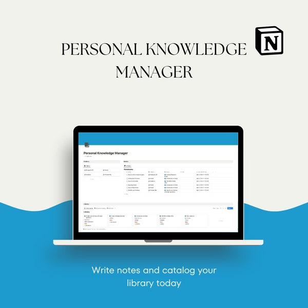 Personal Knowledge Manager, Notion Notes Template, Information Storage, Note Taking Template, Notion Knowledge Hub, Ultimate Notes
