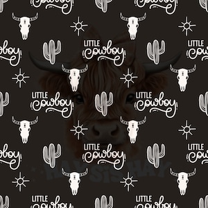 Lang leve Cowboys... Jongen naadloos bestandspatroon... Western Digital Paper... Herhalende patronen voor jongens