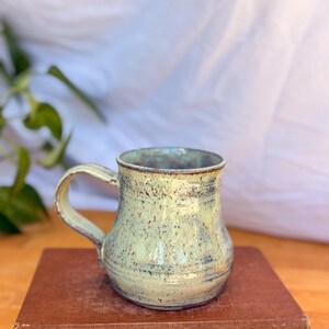 Washed Denim Ceramic Mug | Handmade Artisan Pottery Coffee Cup