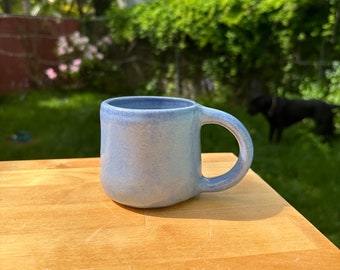 Cornflower Blue Mug | Stoneware Ceramic Handmade Mug | Pottery Mug