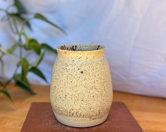 Speckled Eggshell Flower Vase | Minimalist Decor