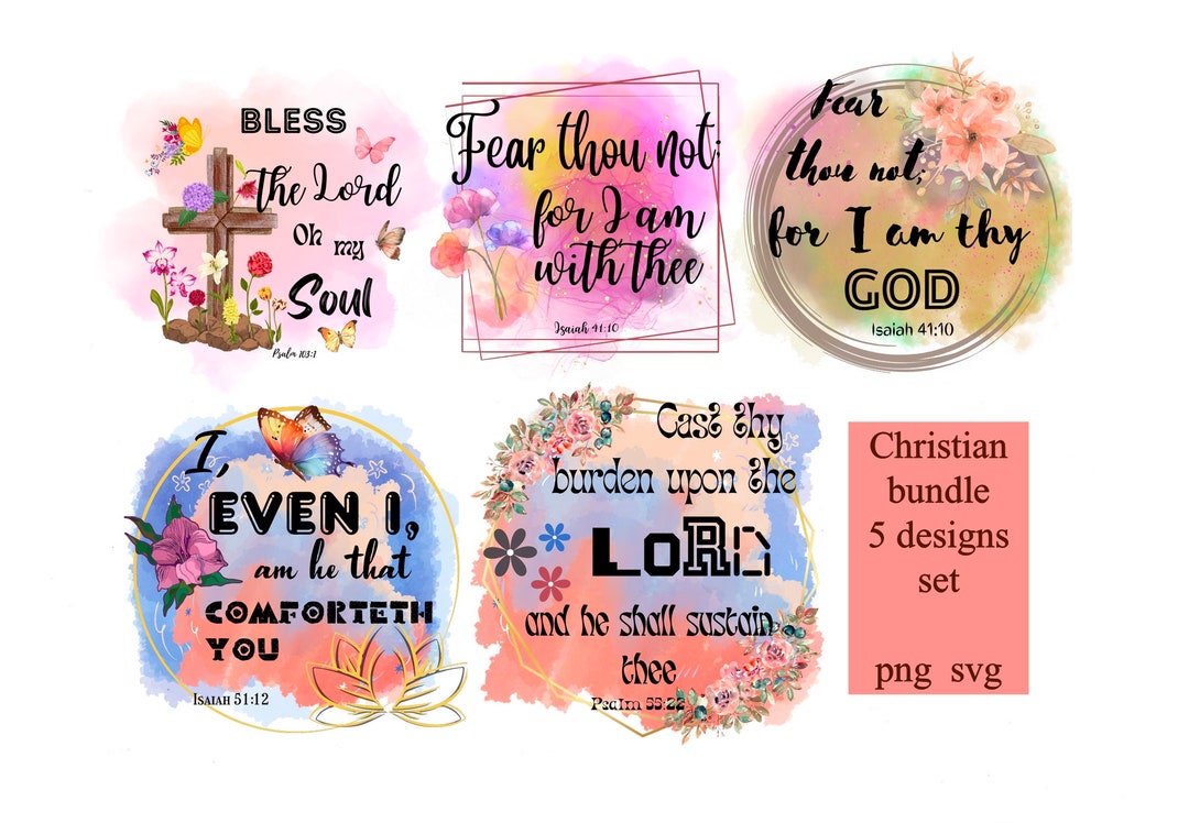 Christian Bundle Svg Bible Quotes Png Bible Verse Svg Cross Svg ...