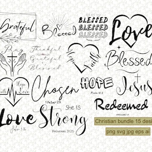 Bible verse svg  Christian svg Cross svg Scripture svg Jesus svg Faith svg Blessed svg Christian bundle svg Digital download