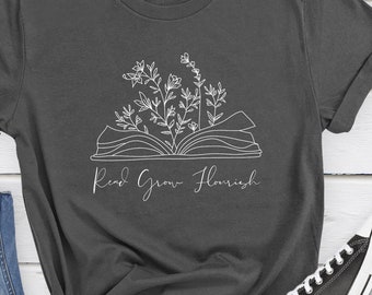 Camiseta de amante de los libros Camiseta de entusiasta de la lectura Camiseta de cita literaria La lectura inspiradora es ropa de conocimiento La lectura inspira la camiseta de crecimiento