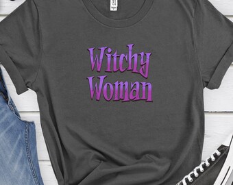 Witchy Frau Shirt Halloween T-Shirt lustiges Halloween Witchy Frau Grafik T-Shirt Halloween Party Shirt