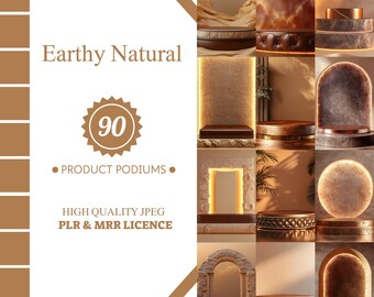 Product Display Podiums: 90 Minimalist Stock Images (PLR & MRR)