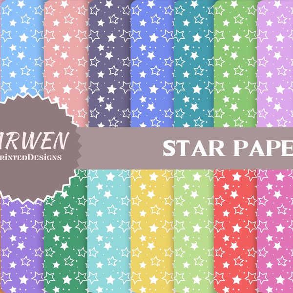 star digital paper, commercial use, scrapbook patterns, seamless pattern, background
