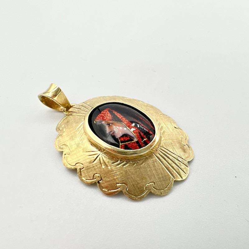 Limoges Large Pendant