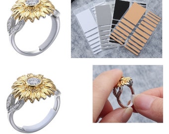 19PCS Invisible Ring Size Adjuster Resizer Set Reducer Pad Resizing Jewellery