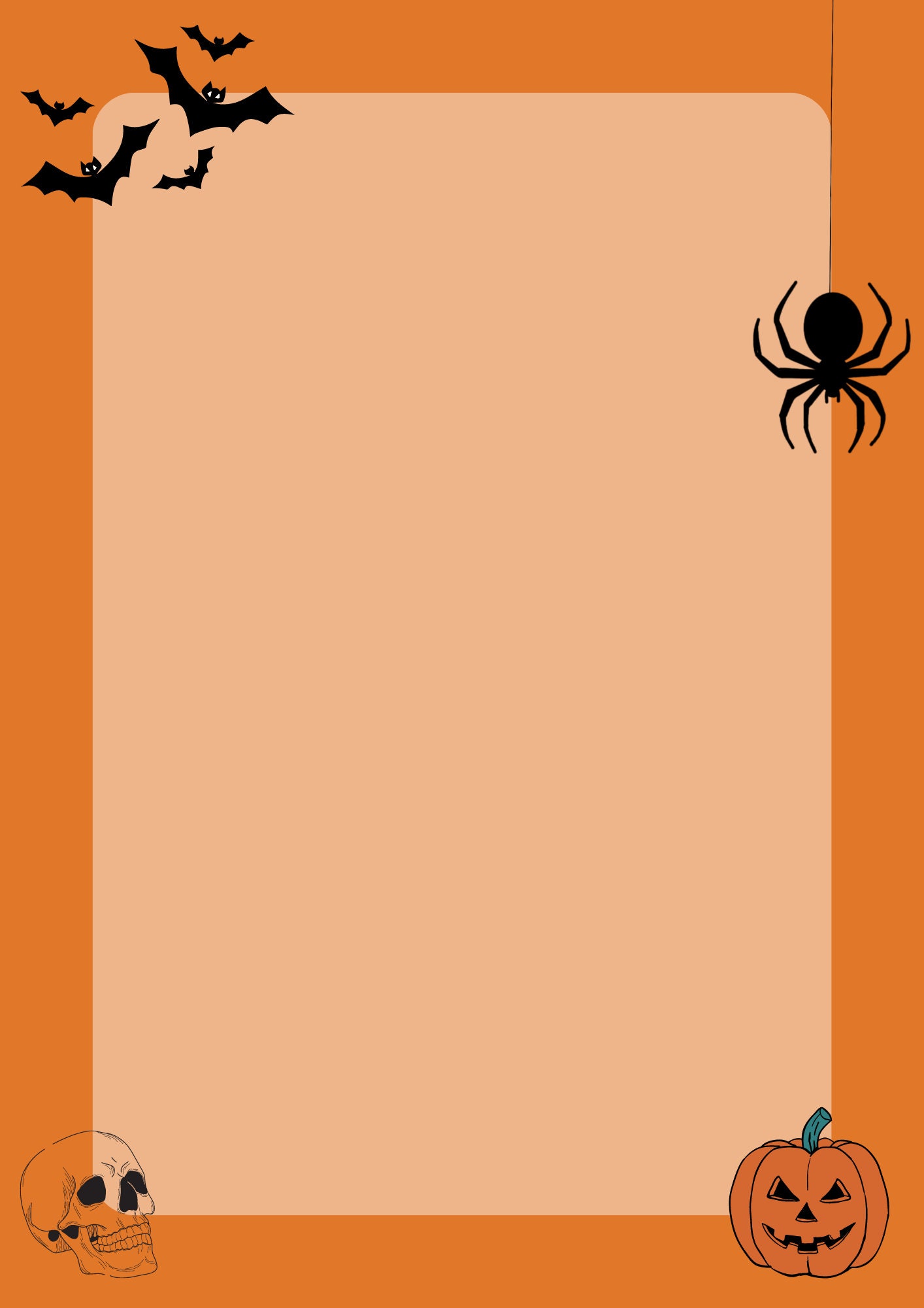 Printable Halloween Stationery Set for Writing - Etsy