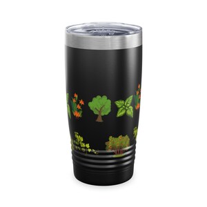 Tumbler Plants, Ringneck Tumbler, 20oz, Plants Lover Tumbler