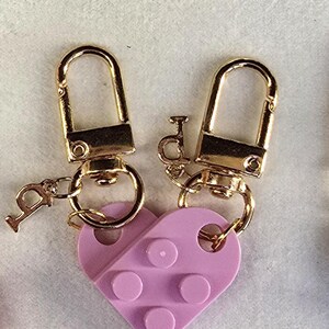 Personalised Initials /Couples  Heart Brick Keyrings / Charms / Please read description before ordering.