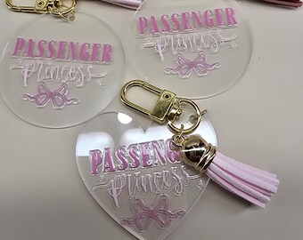 Acrylic Passenger Princess Whimsical Coquette Keyring