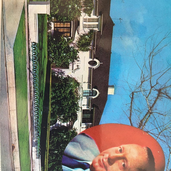 Rare collectible postcard of Jack Benny's home