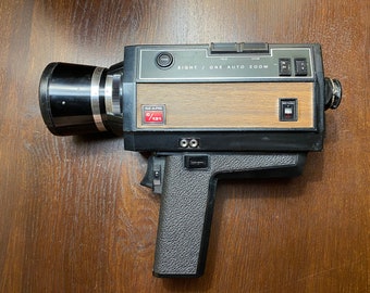 Vintage 1970s Sears C 131 - Super 8 Eight One Auto Zoom - 8mm Movie Camera - Model 836.91310 - Rare