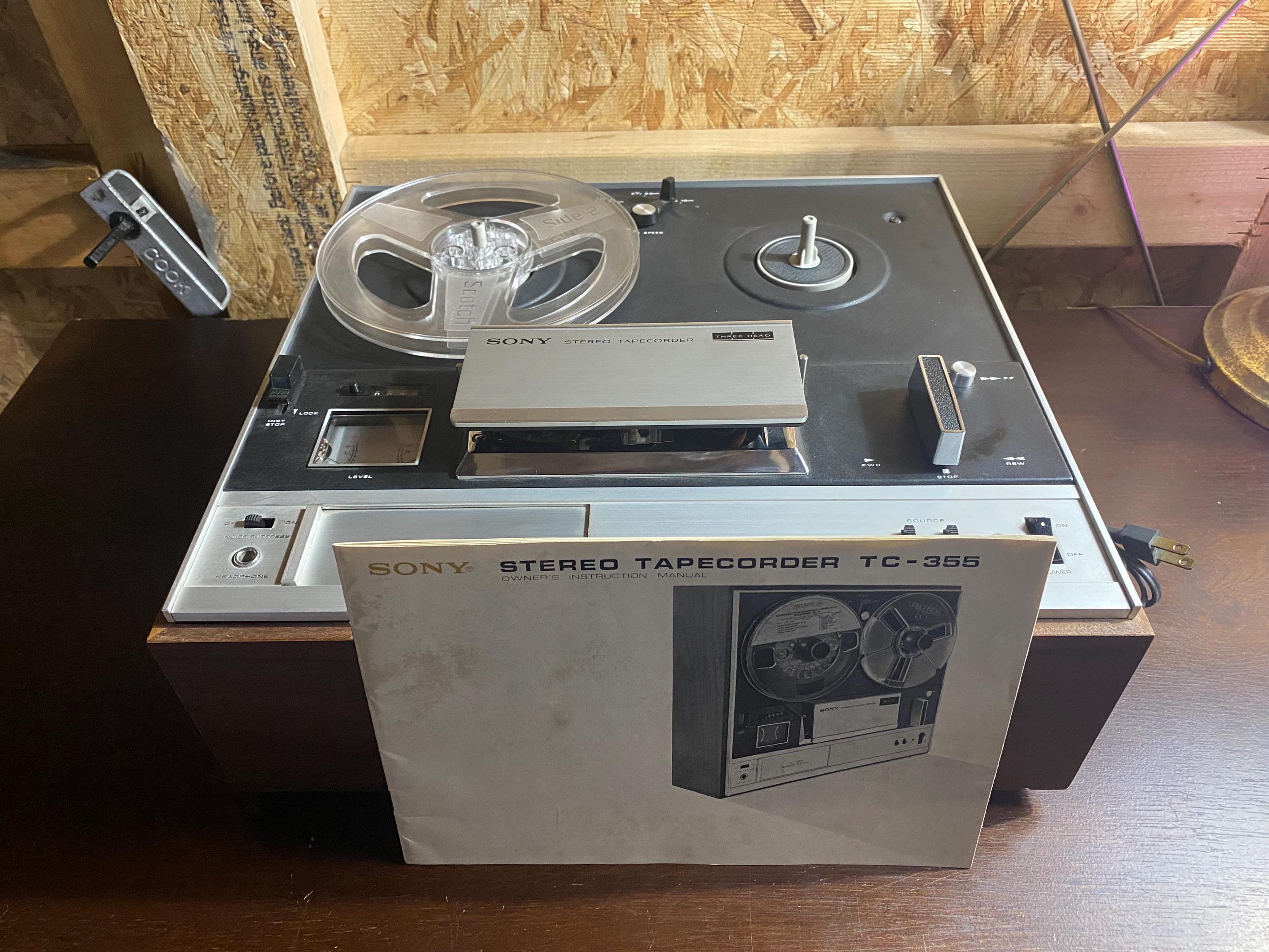 Sony TC-355 Solid State Reel-to-reel Tape Recorder With Manual