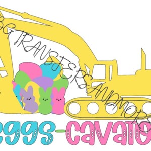 Easter ready to press heat transfer.