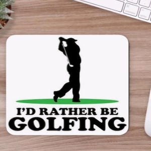 Golf mouse pad