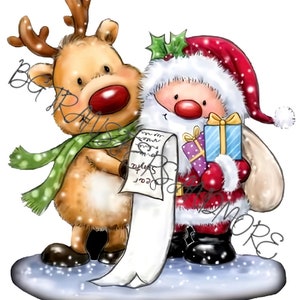 Kids christmas ready to press heat transfer.
