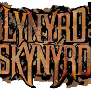 Lynyrd Skynyrd ready to press heat transfer.