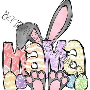 Easter ready to press heat transfer.