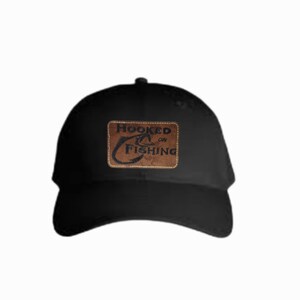 Fishing hat patch iron on.