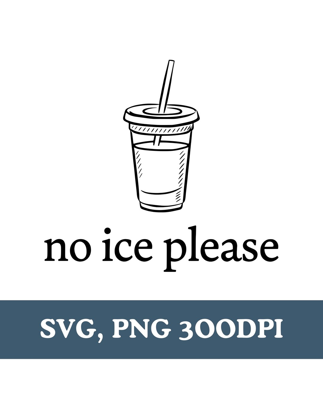 Ice No Label No Ice Please Png Svg - Etsy Canada