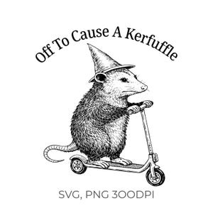Off To Cause A Kerfuffle Png Svg (White And Dark)