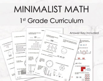 First Grade Minimalist Math Homeschool Curriculum