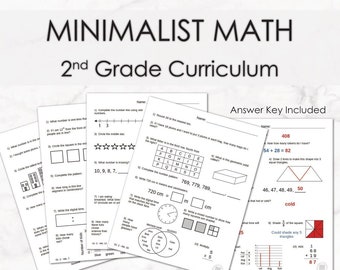 Second Grade Minimalist Math Homeschool Curriculum