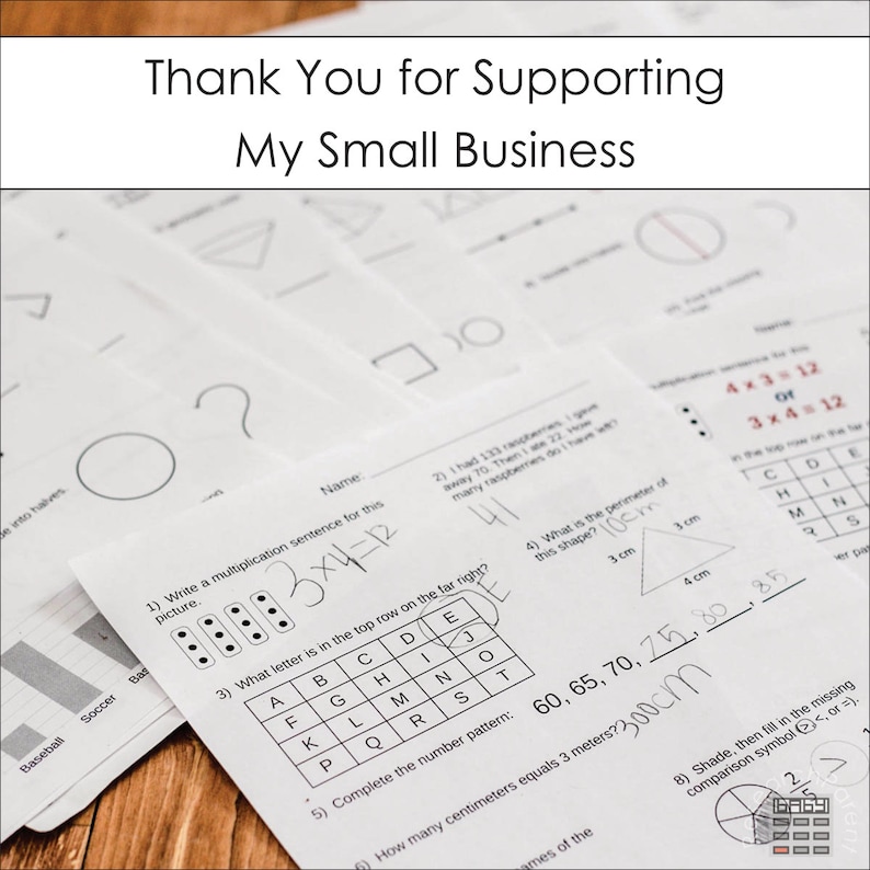 Second Grade Minimalist Math Homeschool Curriculum Etsy