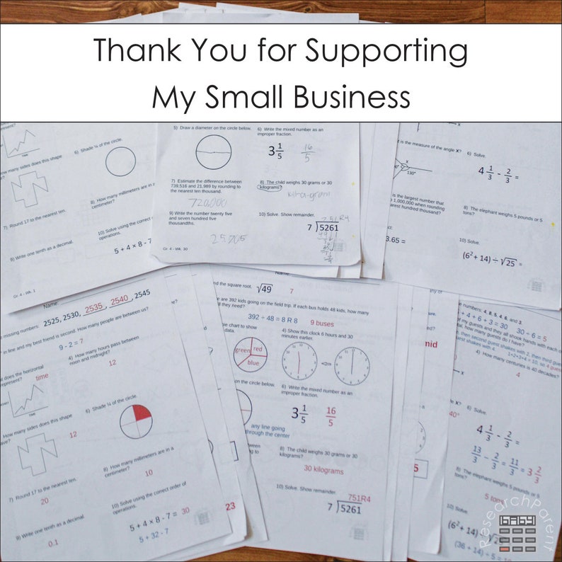 Fourth Grade Minimalist Math Homeschool Curriculum - Etsy