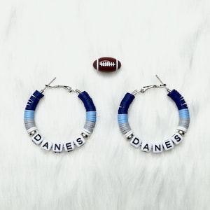 Custom Heishi Bead Hoop Earrings