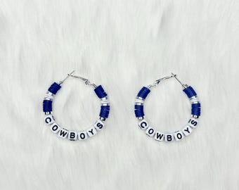 Dallas Cowboys “Game Day” Clay Bead Earrings