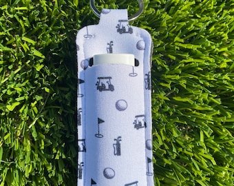 Porta lápiz labial con estampado de golf