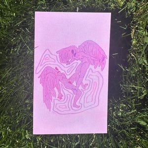 Angel Lovers Risograph Print