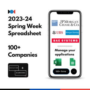 2023-24 UK Spring Week Opportunitys Spreadsheet