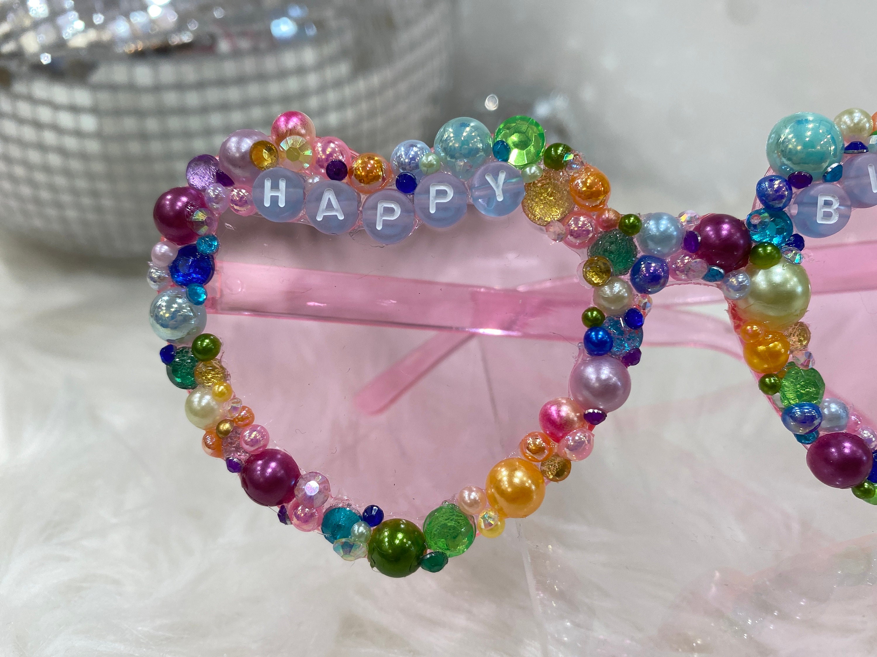 Bedazzled Birthday Glasses happy Birthday Etsy