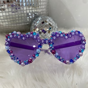 Bedazzled Birthday Glasses “Party like it’s your birthday”