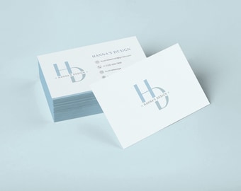 Custom Digital Business Card, Editable Canva Template, Printable Modern Business Card