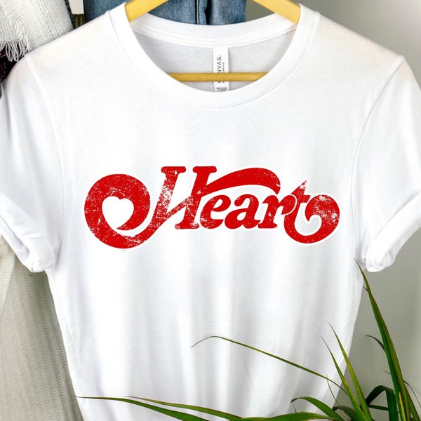 Heart Band T-Shirt - Classic Rock Music Tee - Vintage Band Merch - Iconic Rock 'n' Roll Apparel - Gift for Fans, 70s Rock Music Lover