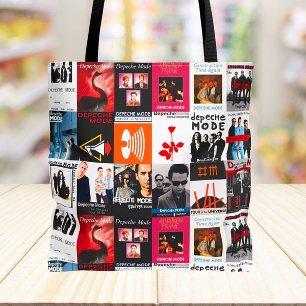 Depeche Mode Tote Bag, Depeche Mode Lover, Gift Tote Bag, Trendy Vintage Gift for Her, Mom or Dad Gift, Tote Bag for Everyday Use