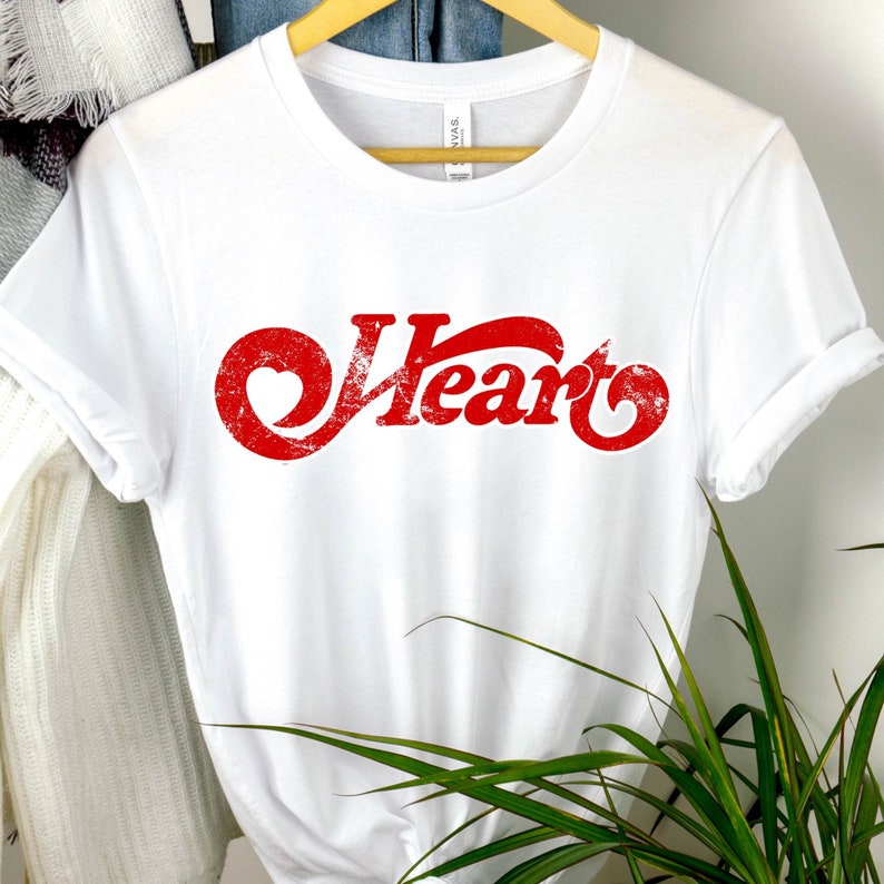 Heart Band Tshirt Classic Rock Music Tee Vintage Band Merch Iconic